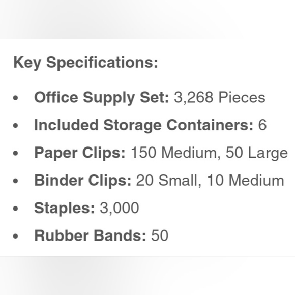 U Style Office Supply & Storage Set 3268 Pieces - Picture 7 of 7